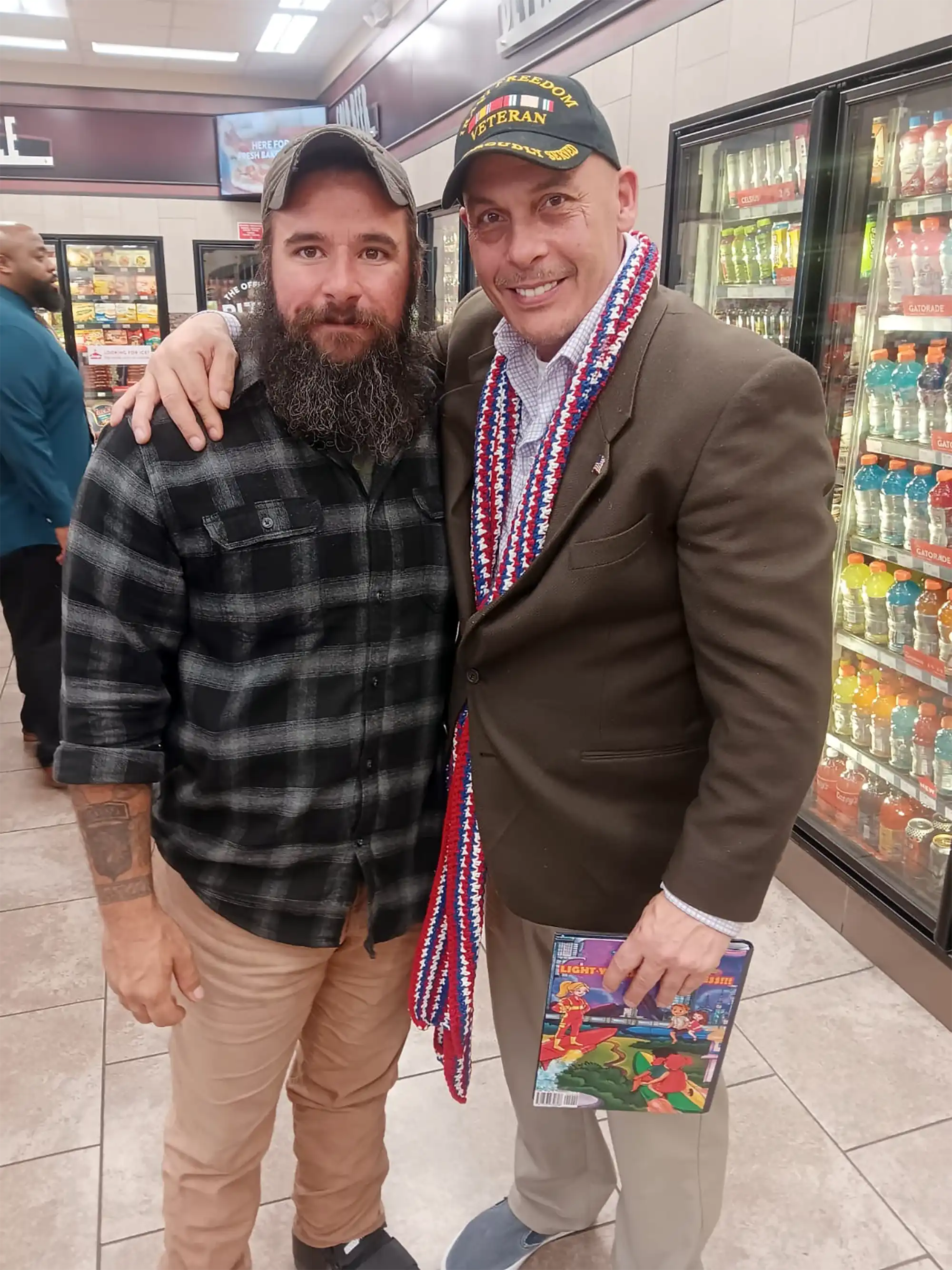 Veterans united with David Haave after 11 years from serving the Nation, MO,USA.